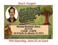Joe McDermott presented by Texas Commission on the Arts