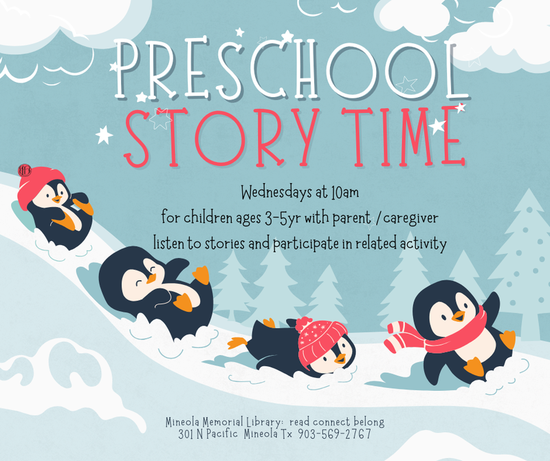 Pre School Story Time