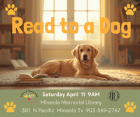 Read to a Dog:  special visit